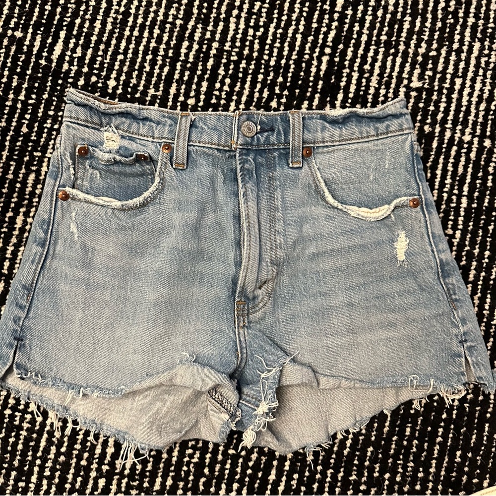 Abercrombie & Fitch Light Blue Jean Shorts